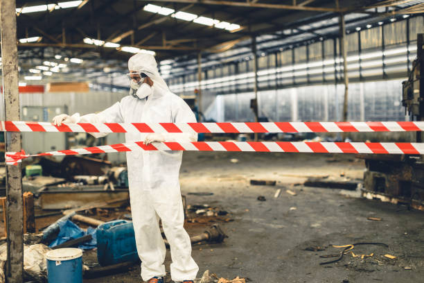 Professional Biohazard technician working in Portsmouth, IA